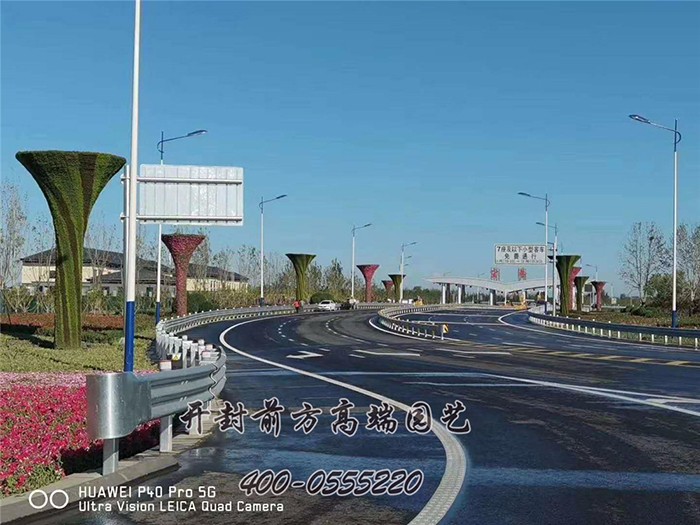 北京大興機(jī)場(chǎng)萬花筒五色草立體花壇-前方高端園藝